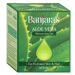 Banjaras Aloe Vera Moisturizing Gel – For Skin & Hair (100g)