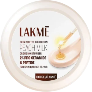 Lakmé Peach Milk Crème Moisturiser with 2% Pro Ceramide & Peptide – 100g
