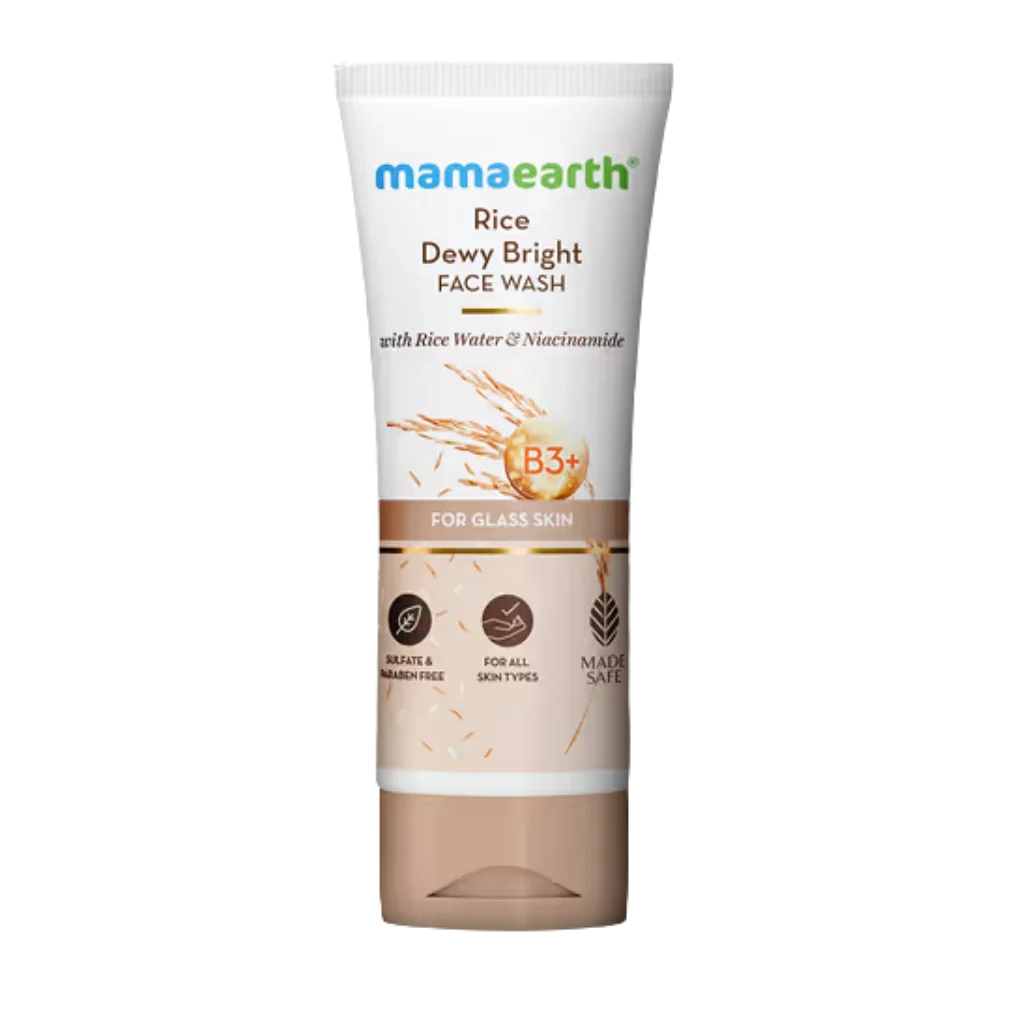 Mamaearth Rice Dewy Bright Face Wash